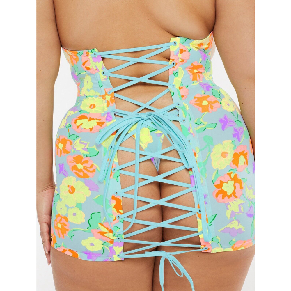 Savage Fenty Free Spirit Floral Cupless Corset Size XL NWT - Picture 3 of 8